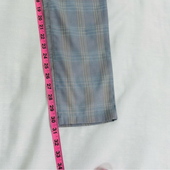 Topman Men’s size 30 x 30.5 Gray & Blue Plaid Dress Pants - Picture 11 of 11
